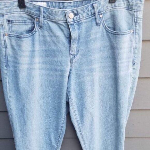 Gap 1969 Always Skinny Jenas with stirpes in the denim  size 33 - Picture 4 of 5